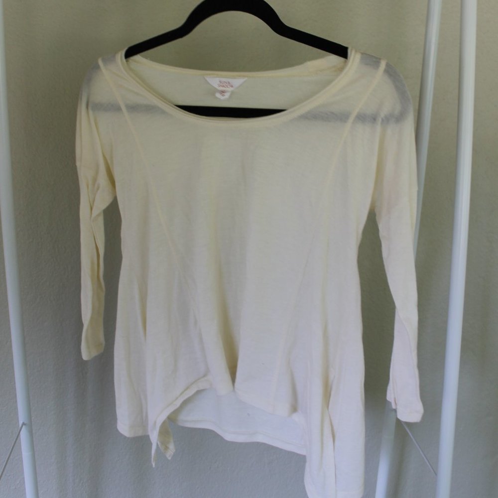 Sun and Shadow Long Sleeve Flowy Top